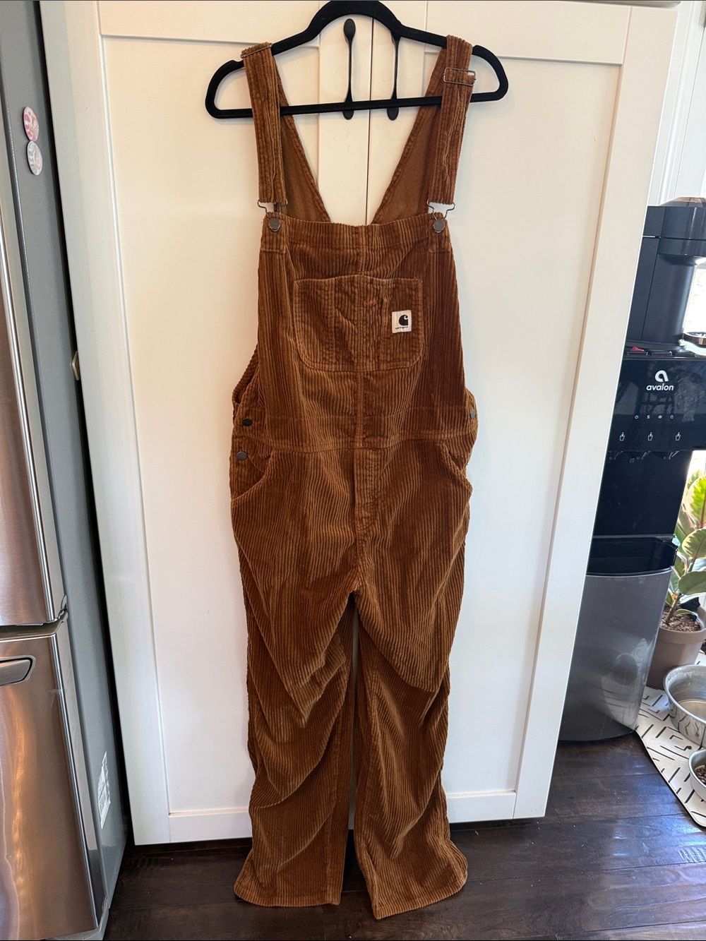 Carhartt Brown Women’s Corduroy Bib Straight Overalls